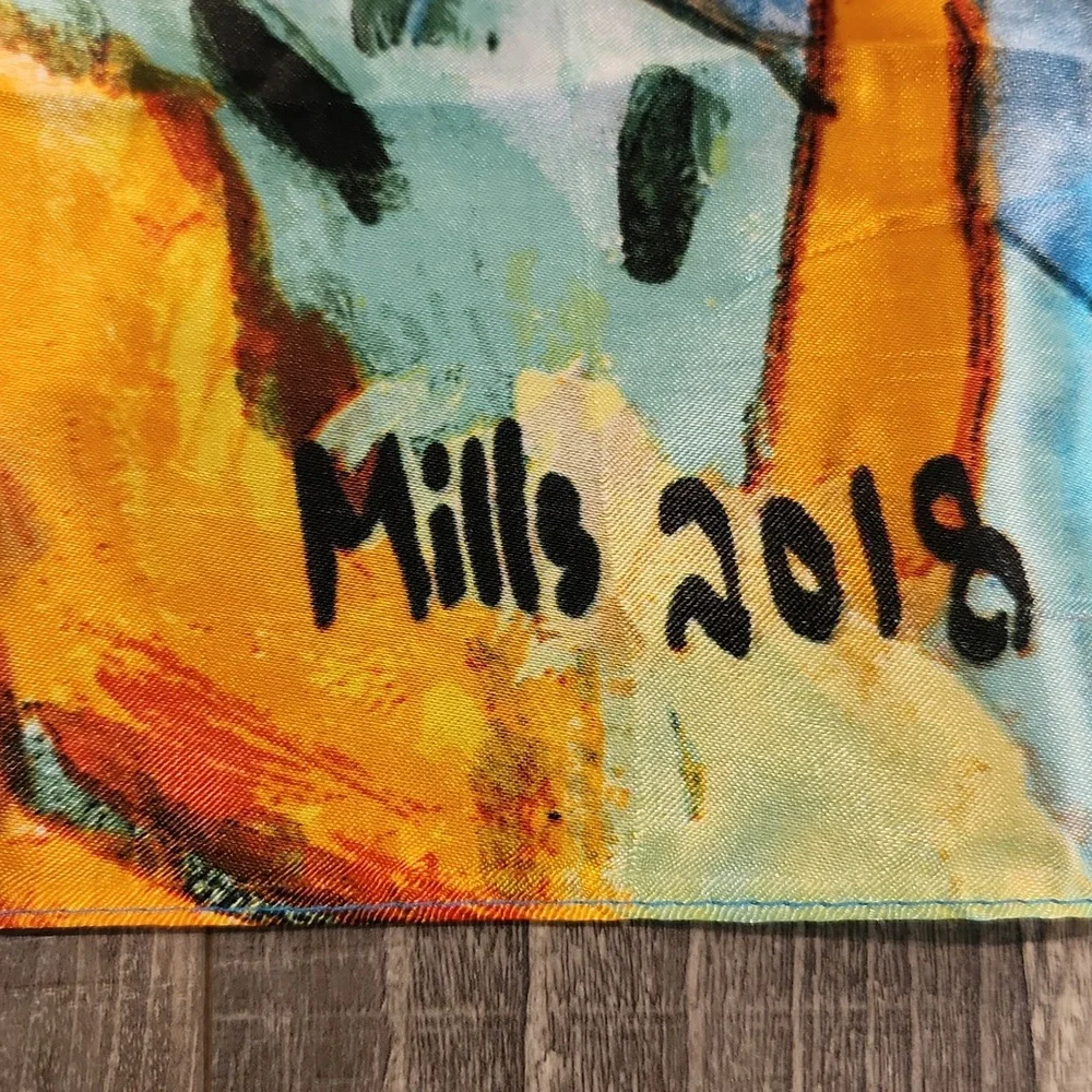 Billy Mills 2018 Olympic‎ Tribute Scarf in Native American Motif